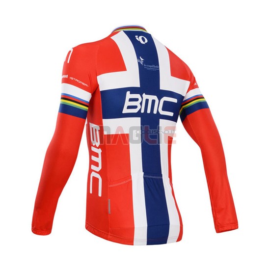 Maglia BMC manica lunga 2014 blu e rosso - Clicca l'immagine per chiudere